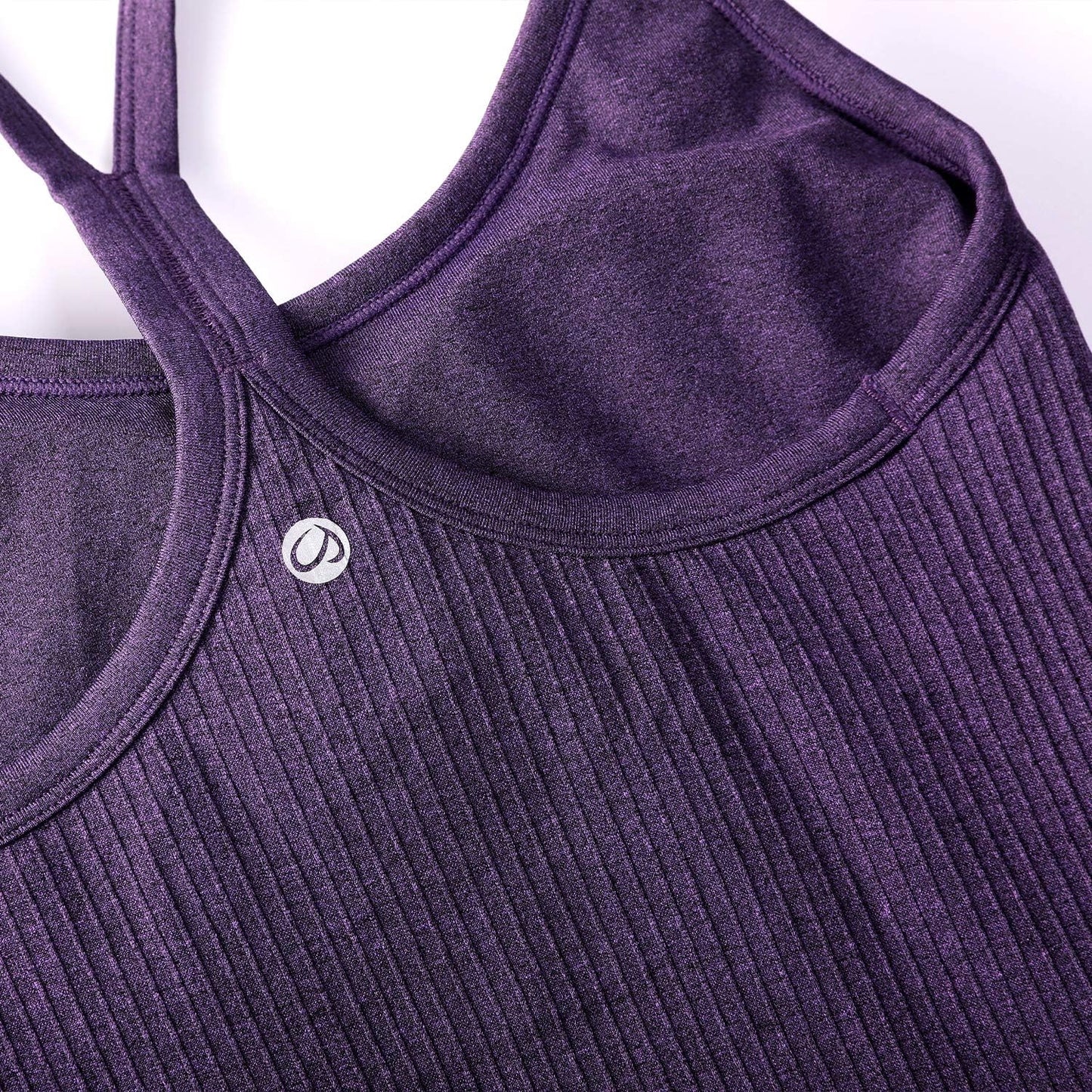 Seamless Workout Tank Tops for Women Racerback Athletic Camisole Sports Shirts with Built in Bra