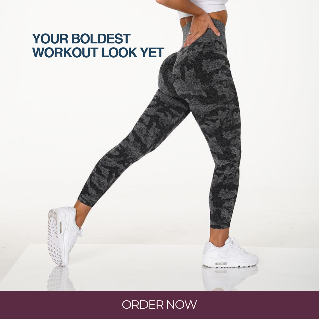 Fashion Snowflake Cropped Camouflage Jacquard Seamless Fitness Yoga Pants
