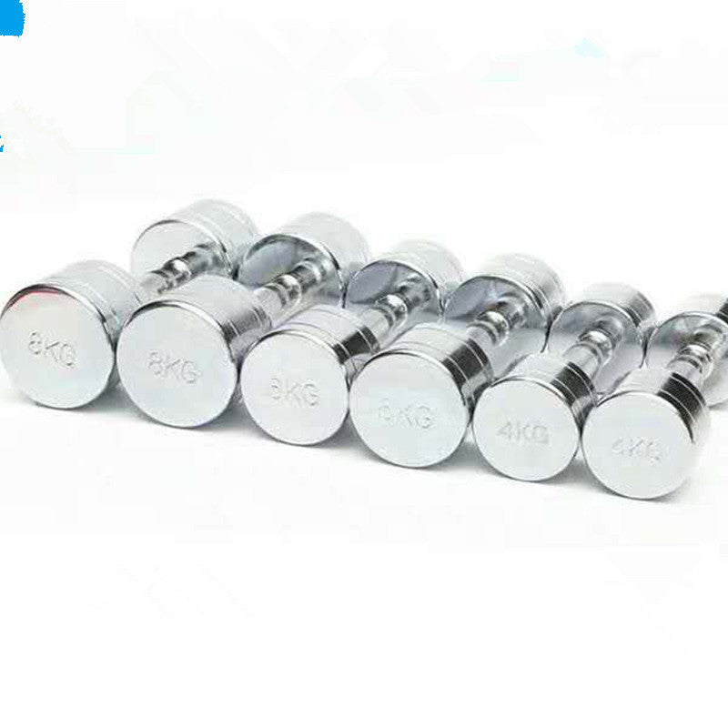 Let's Sweat It Out Pure Steel Home Fitness Electroplating Dumbbell Gym Equipment