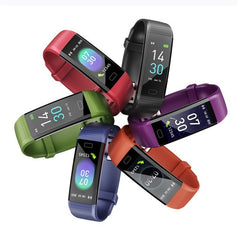 Let's Sweat It Out Blood Pressure Fitness Heart Rate Meter Step Temperature Smart Watch