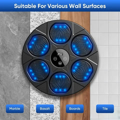 Let's Sweat It Out Music Boxing Machine For Adults,Wall Mounted Smart Bluetooth Musical Boxing Machine, Boxing Target Workout Equipment With Boxing Gloves,for Home, Gym, Office