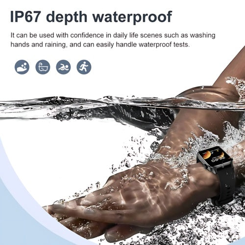 Let's Sweat It Out Smart Watch Women Men Fitness Tracker Heart Rate For  Android Waterproof