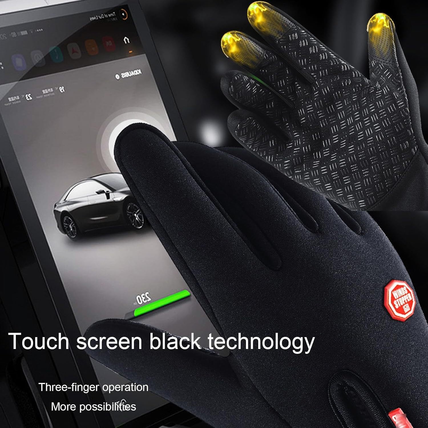 Let's Sweat It Out Cozy Season Gloves, Cozy Season Co Thermal Gloves, Stylish Fleece Lined Warm Winter Gloves For Cold Weather