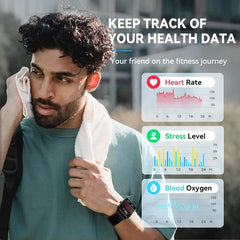 Let's Sweat It Out Smart Watch For Men,Alexa Built-in,Fitness Tracker