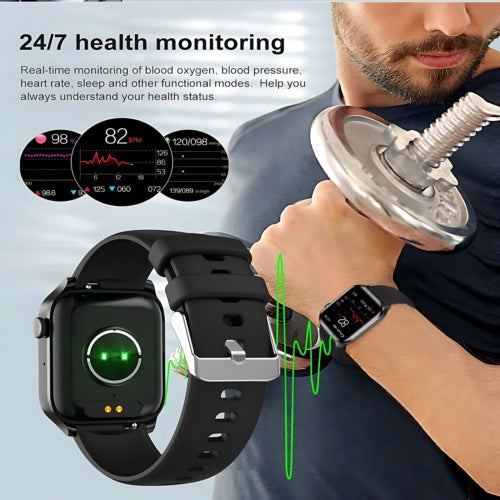 Let's Sweat It Out Smart Watch Women Men Fitness Tracker Heart Rate For  Android Waterproof