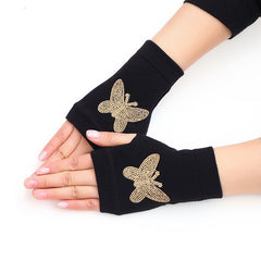 Let's Sweat It Out Cotton Gloves Elastic Small Gloves Leak