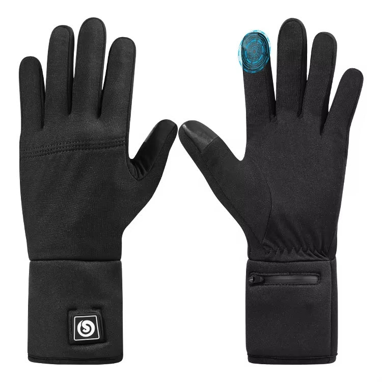 Let's Sweat It Out Electric Ski Gloves Liner Polyester Waterproof Hand Warmer Full Finger Heated Gloves For Men And Women