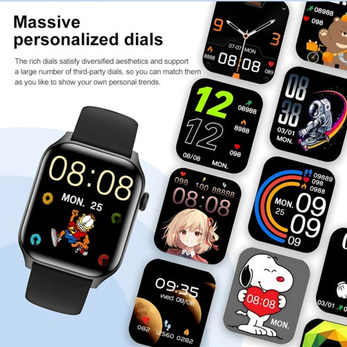 Let's Sweat It Out Smart Watch Women Men Fitness Tracker Heart Rate For  Android Waterproof