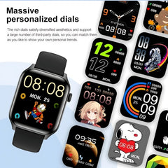 Let's Sweat It Out Smart Watch Women Men Fitness Tracker Heart Rate For  Android Waterproof