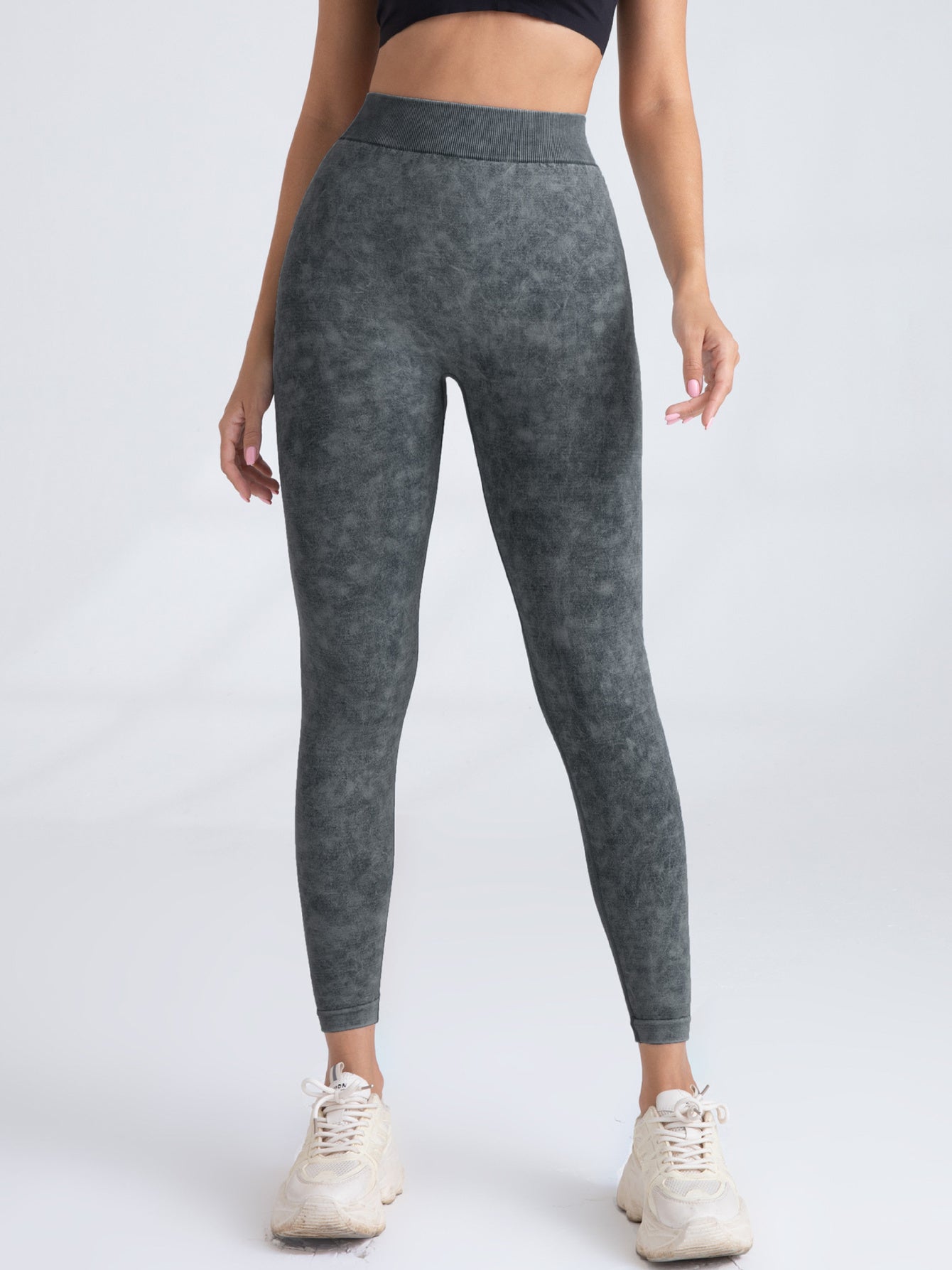 Let's Sweat It Out V Back Scrunch Butt Workout Leggings Women Seamless Gym Yoga Leggings High Waist