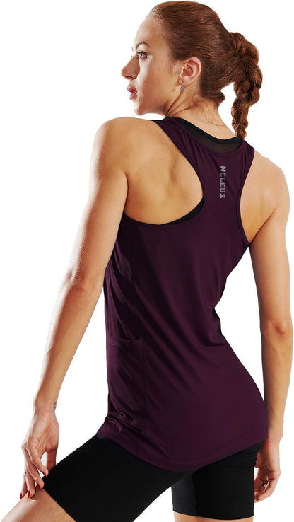 Let’s Sweat It Out Women’s Racerback Yoga Tank Top