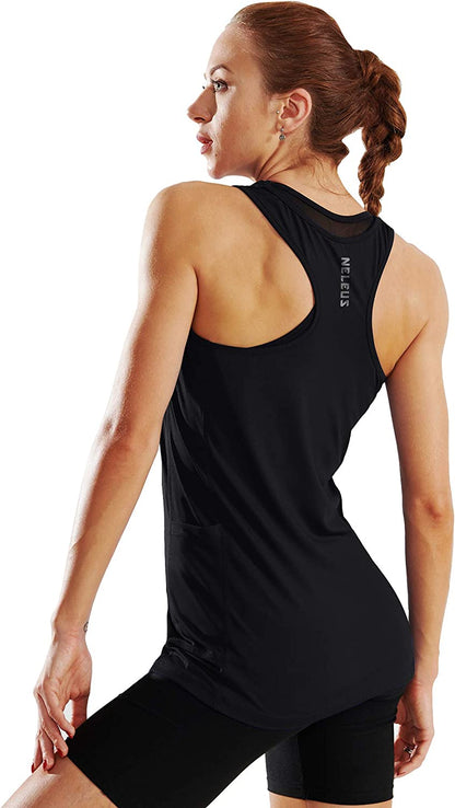 Let’s Sweat It Out Women’s Racerback Yoga Tank Top