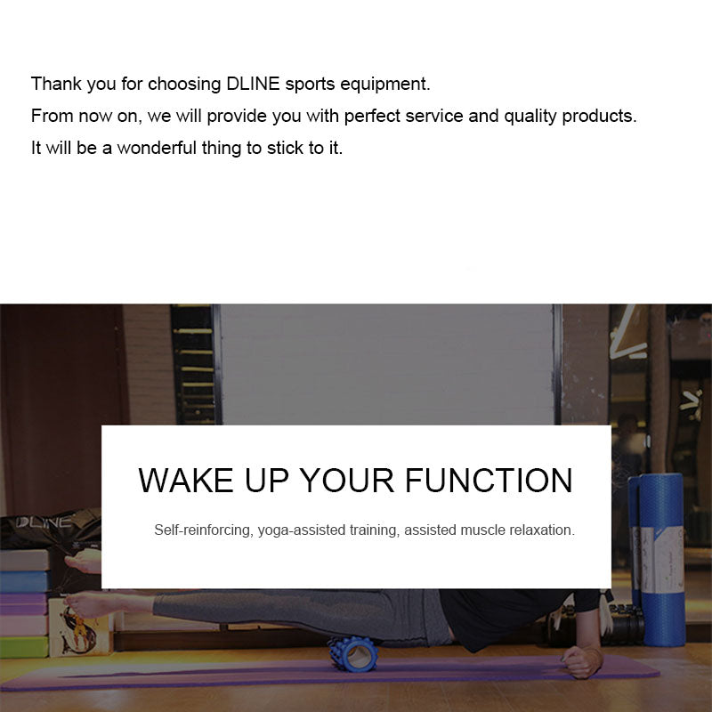 Let's Sweat It Out Yoga Column Fitness Pilates Yoga Foam Roller Block